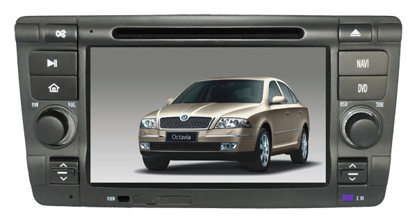 Штатная магнитолаGps,Navi,DVD Roadrover для   Skoda Octavia